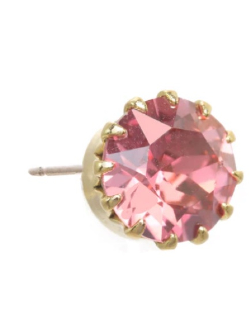 NWT TOVA CHRISLEY STUDS GOLD/ROSE CHAMPAGNE - Picture 14 of 16